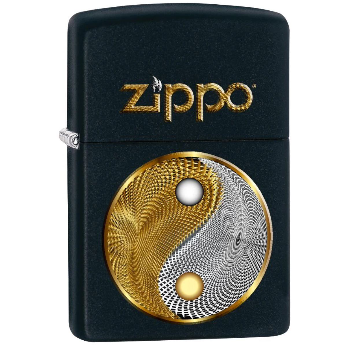 Zippo Yin Yang en couleurs or et argent
