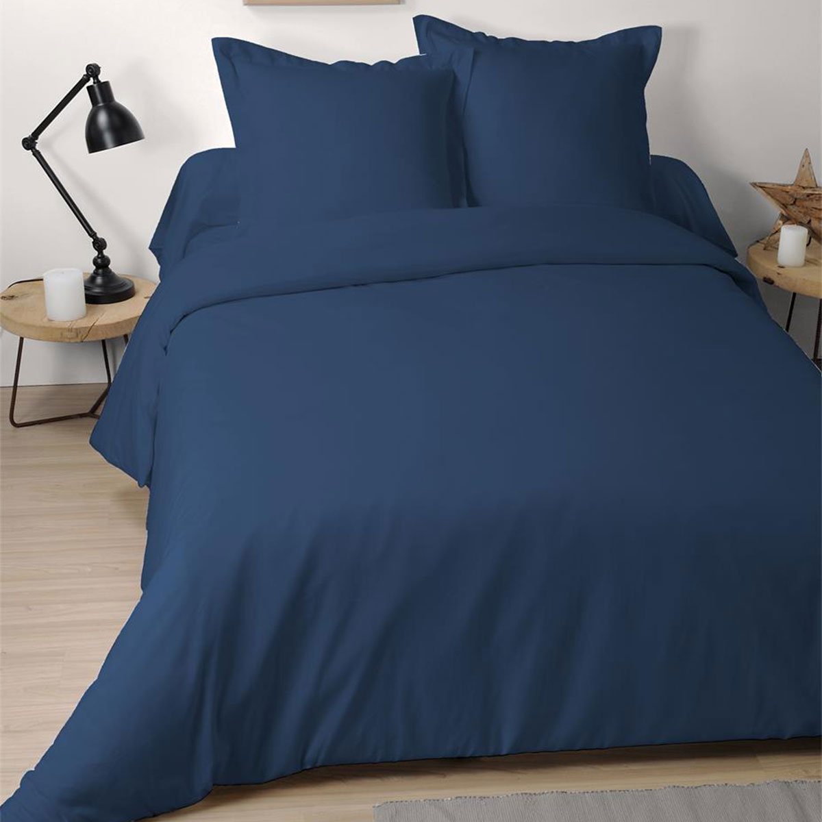 Une taie d'oreiller 65x65 cm - Bleu Jeans