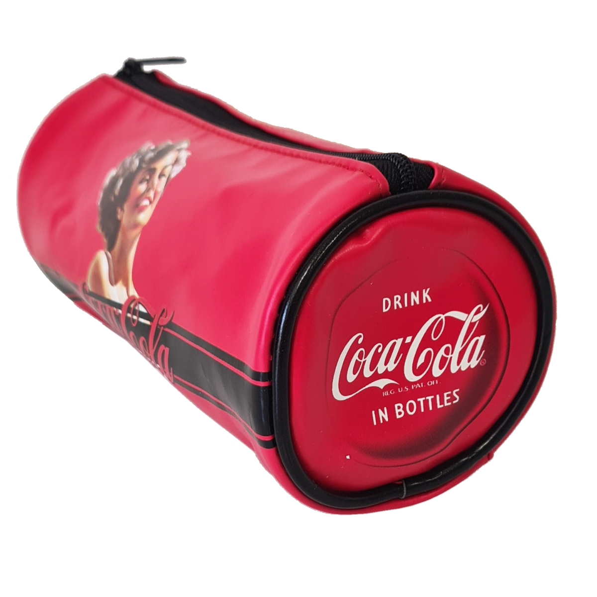 Trousse ronde vinyle Coca-Cola