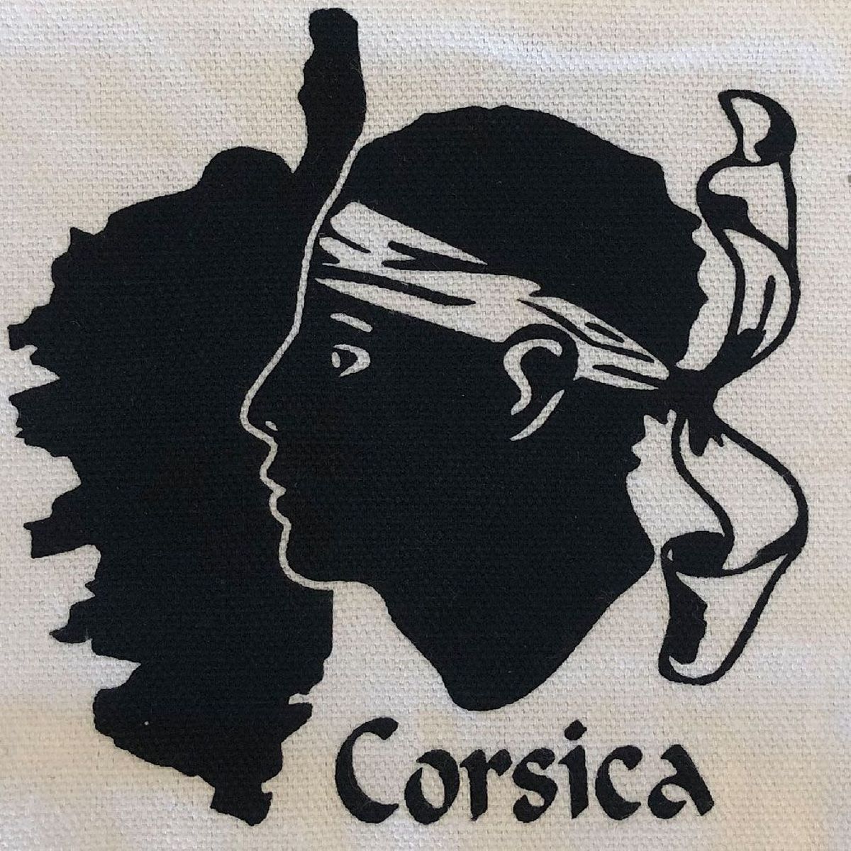 Pochette plate Corsica en coton