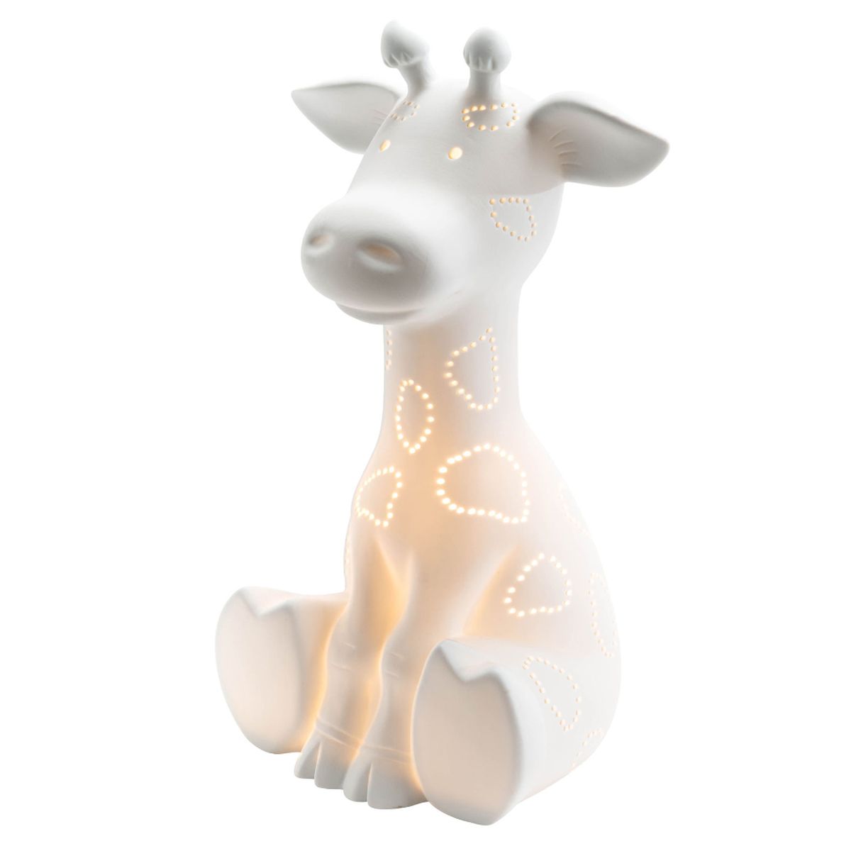 Lampe  poser Girafe en porcelaine