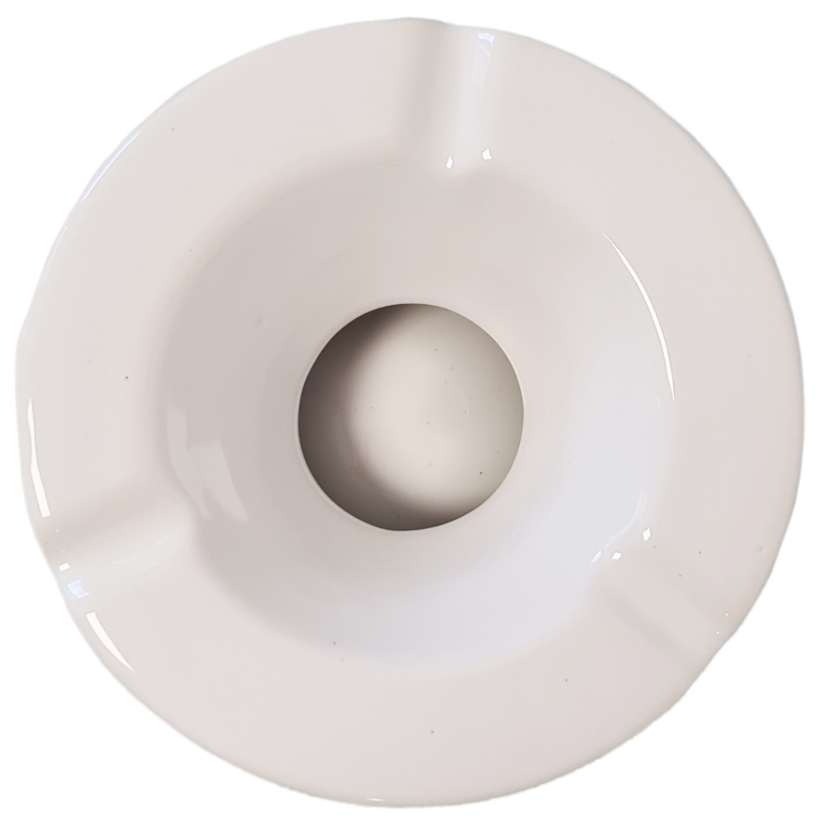 Cendrier anti-odeur Blanc et Gris 10 cm
