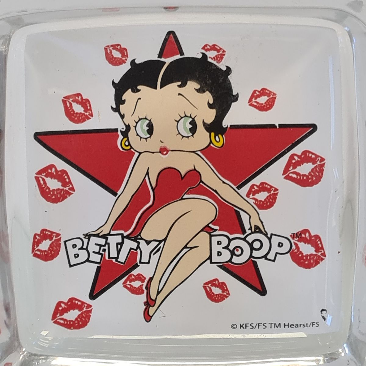 Cendrier en verre Betty Boop