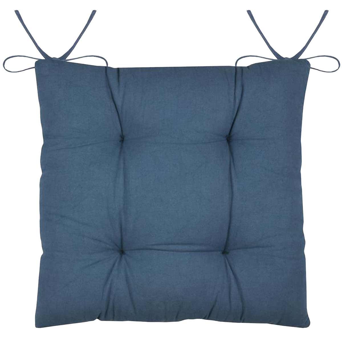 Coussin de chaise carnac bleu 38 cm