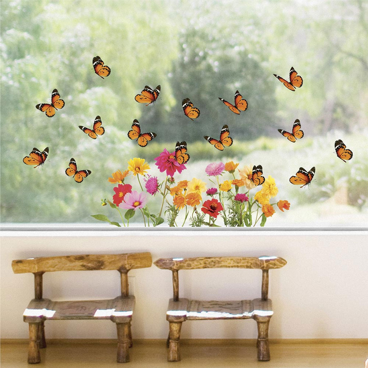 Adhsifs de vitres papillons