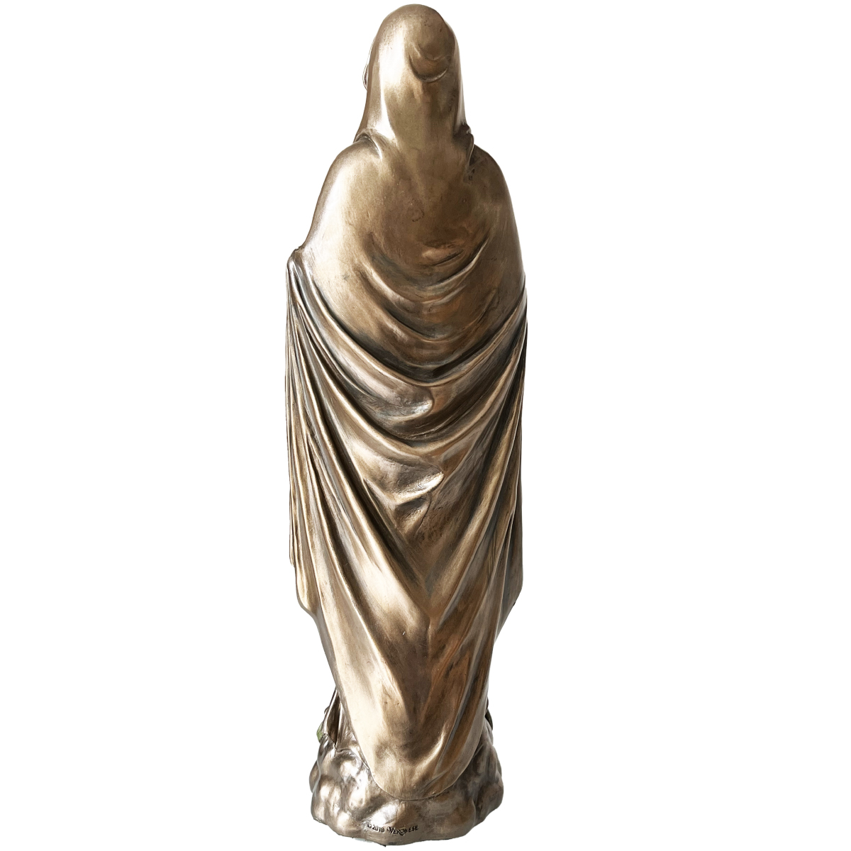 Statuette Vierge Marie de couleur bronze