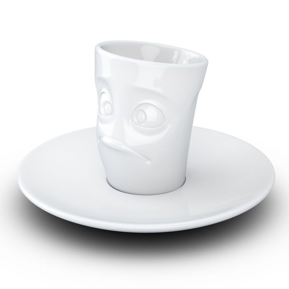 Tasse et sous tasse expresso en Porcelaine Tassen - Perplexe