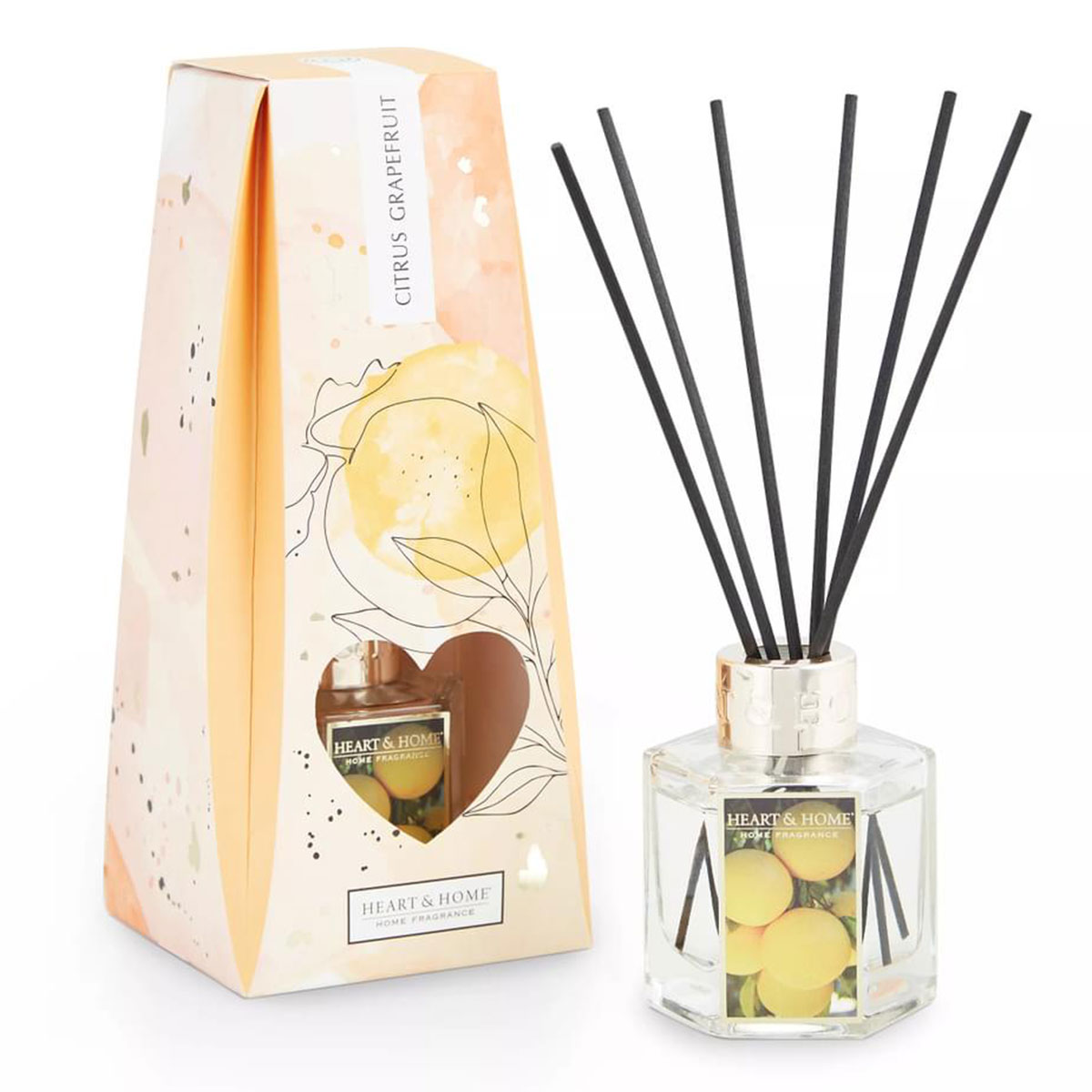 Diffuseur  btons Heart and Home Pamplemousse et Agrume