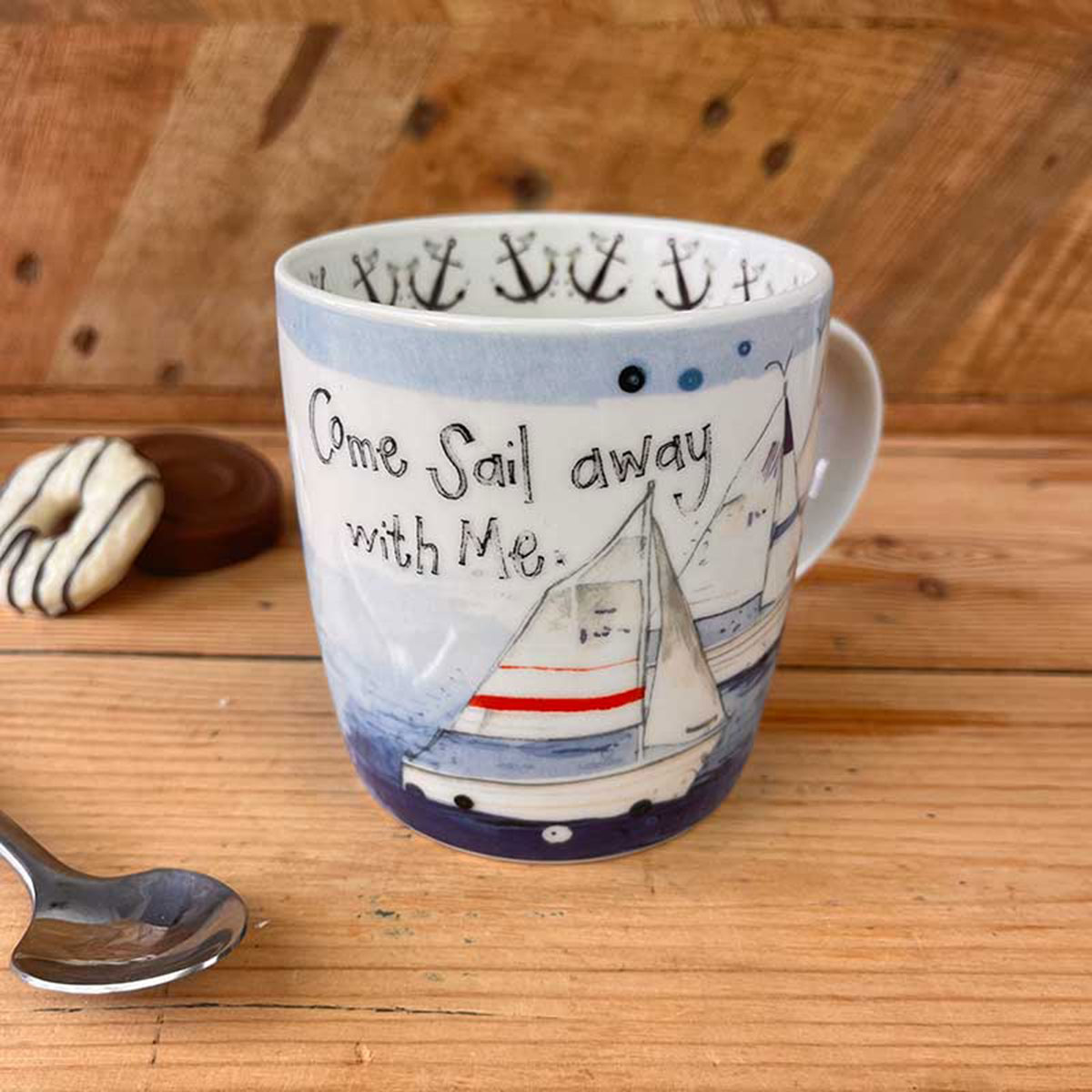 Mug en porcelaine Sailing Boats par Alex Clark
