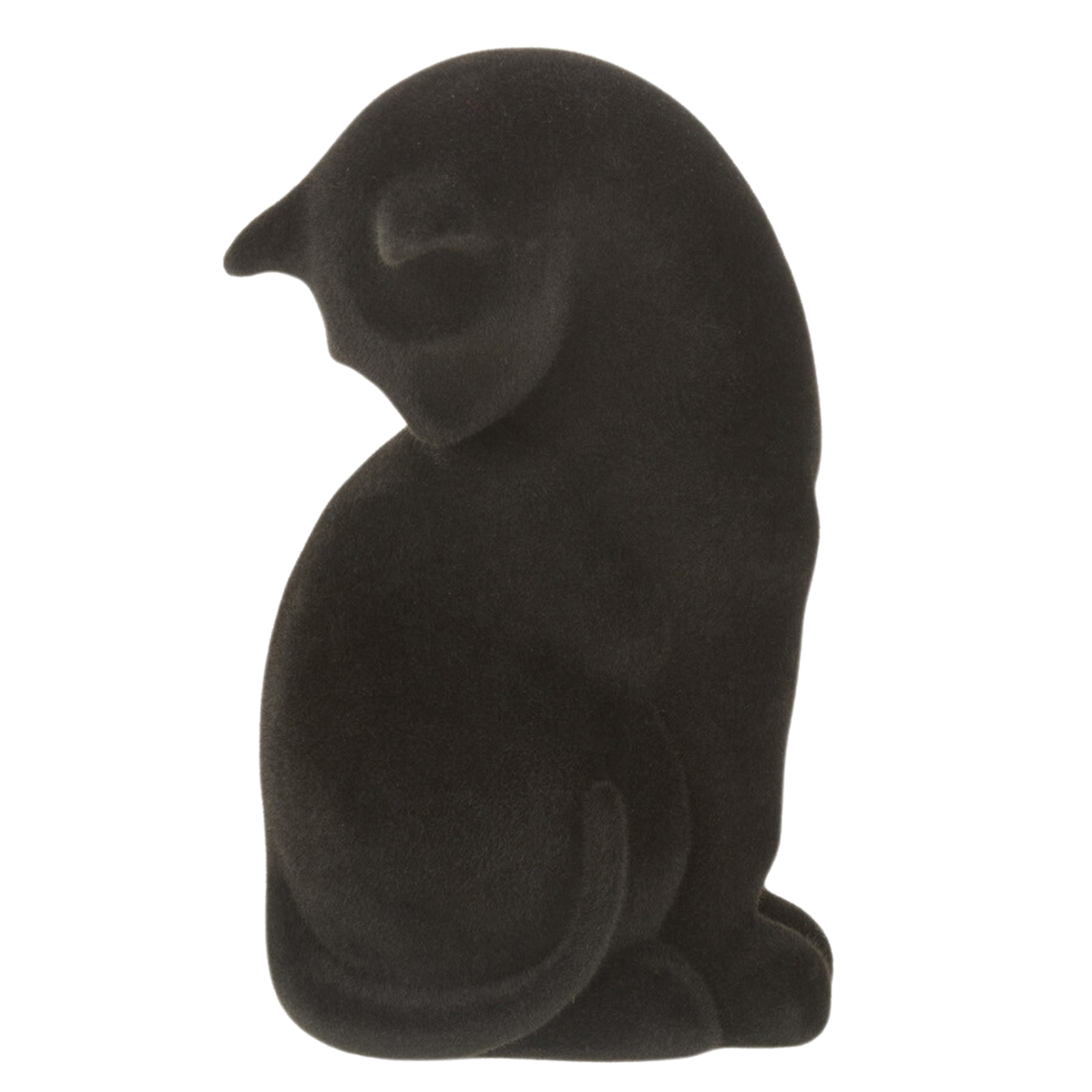 Serre-Livre chat en rsine velours noir