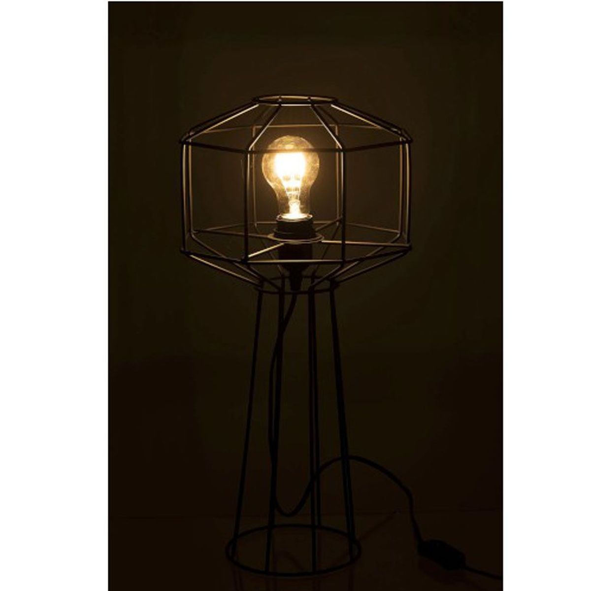 Lampe de Mtal Noir 51 cm