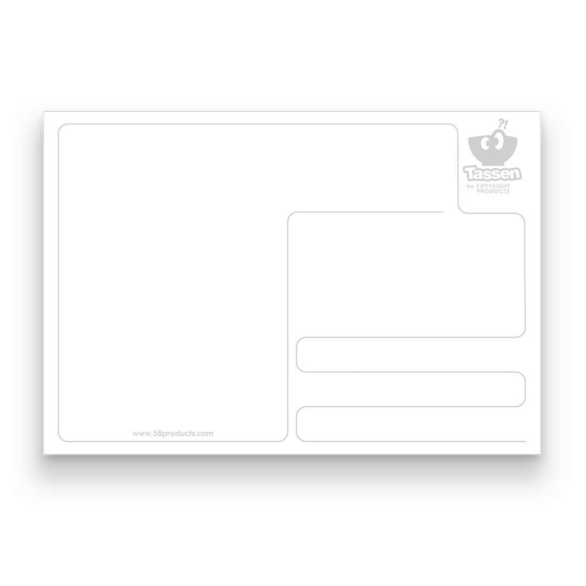Carte postale bonhomme de neige Tassen