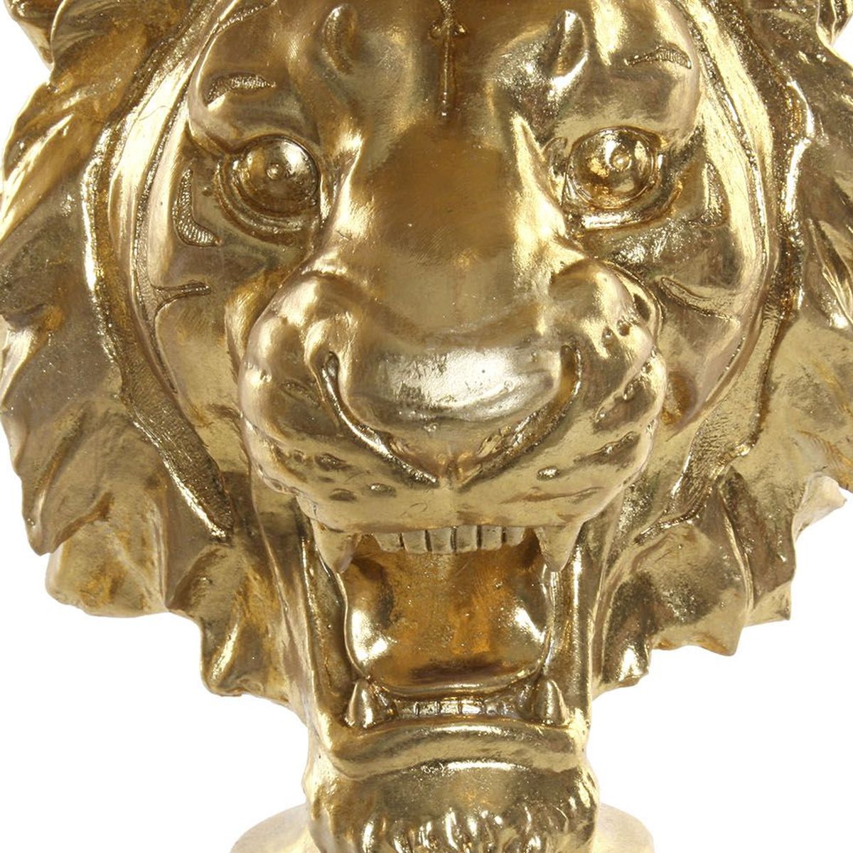 Statuette Lion dor en rsine