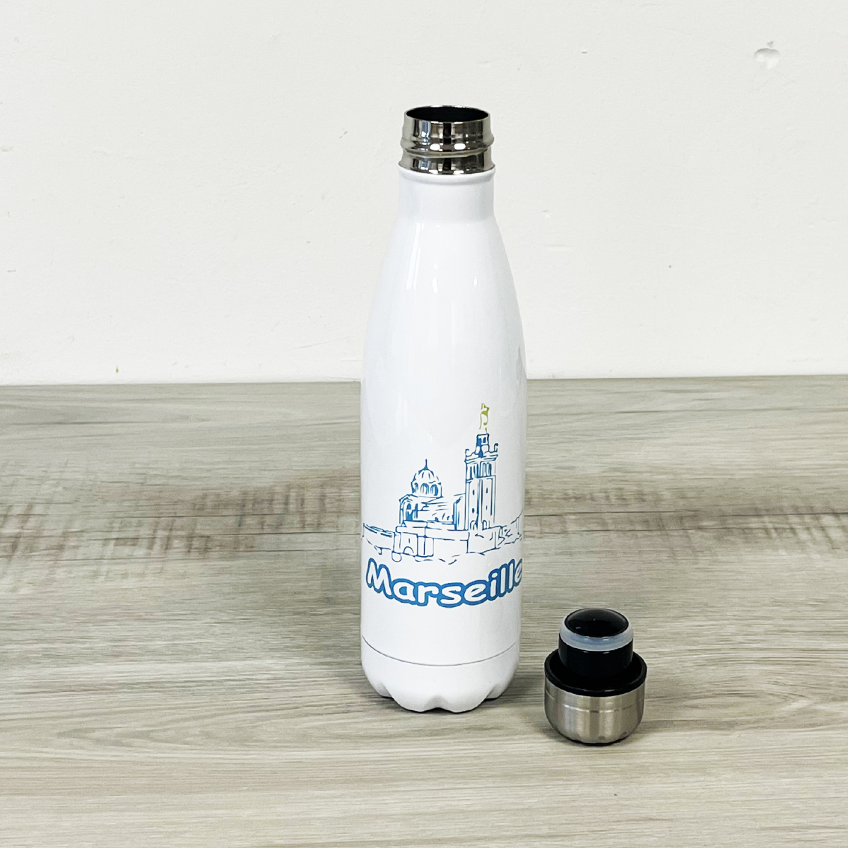 Bouteille isotherme en inox 750 ml - Marseille by Cbkreation