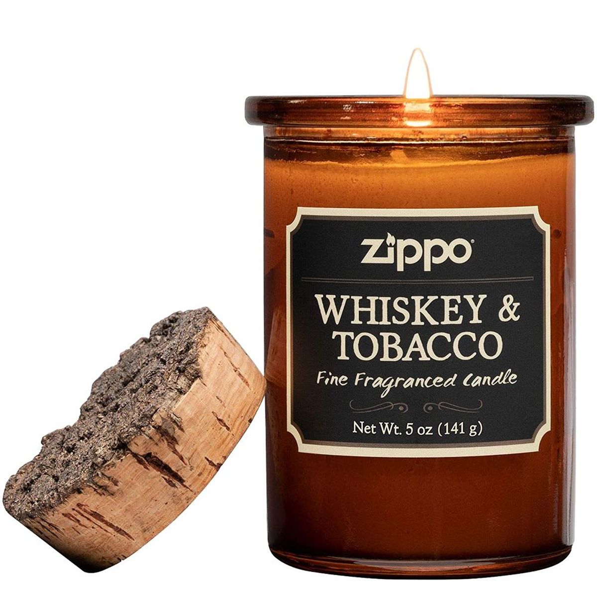 Bougie parfume whiskey et tobacco zippo