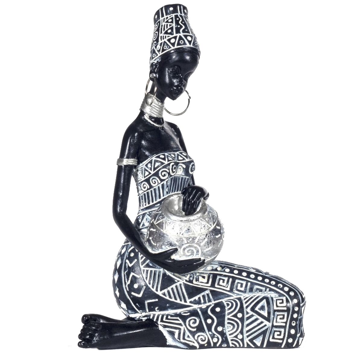 Figurine Africaine porteuse d'eau