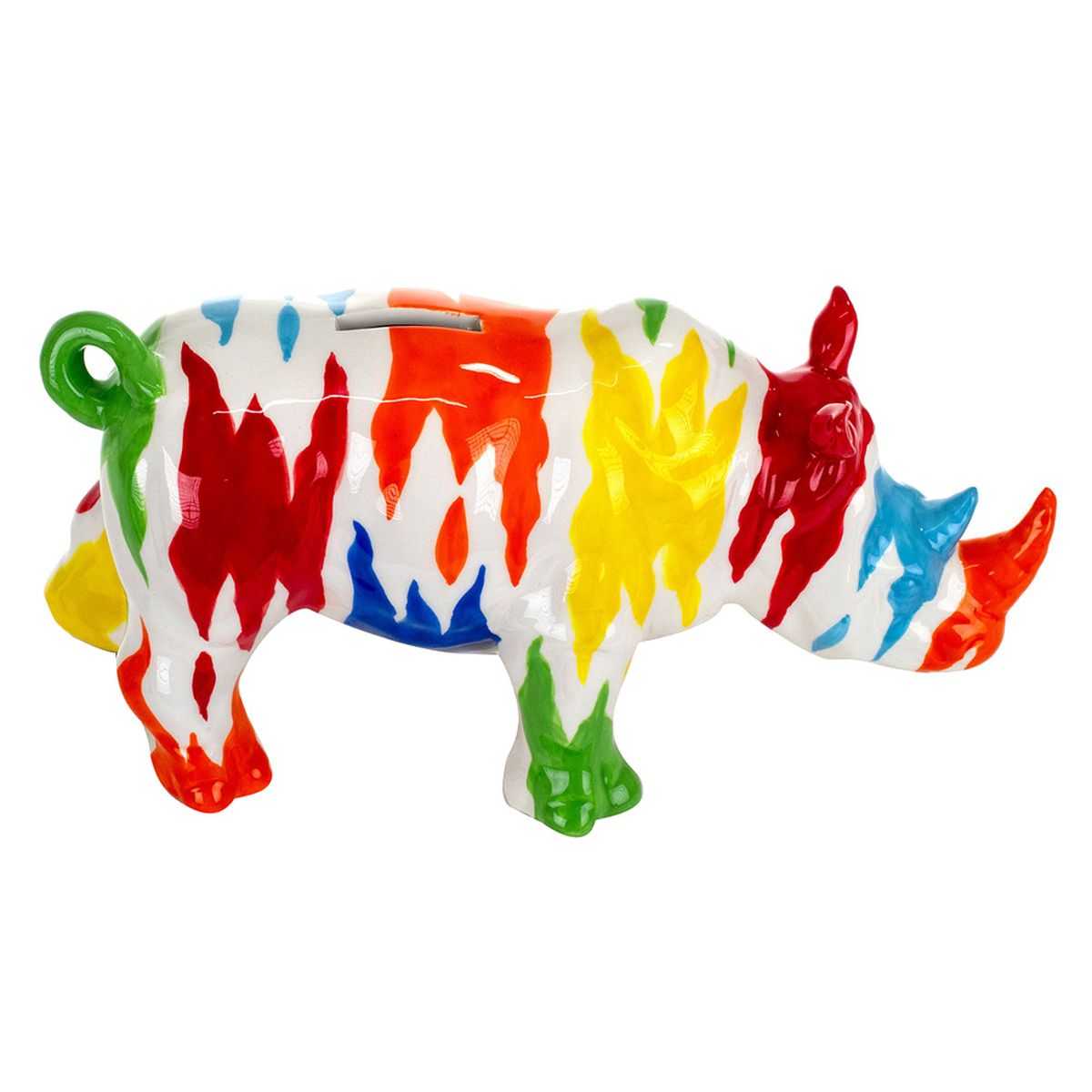 Tirelire Rhinocros Multicolore