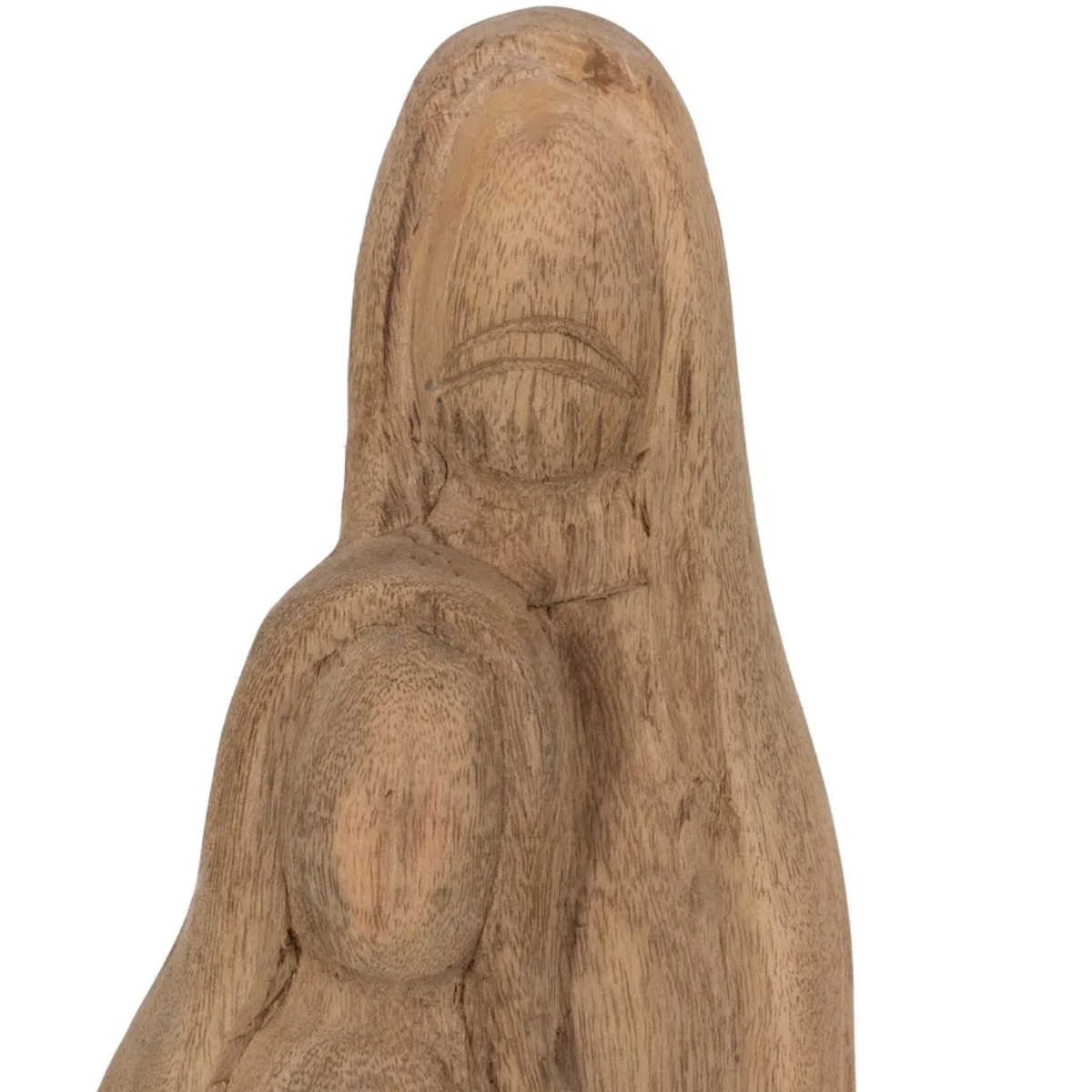 Statuette Nativit en bois de manguier