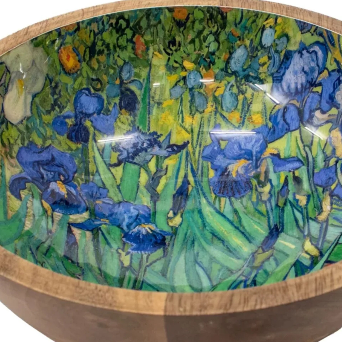 Grande coupelle en bois ronde  Iris - Van Gogh