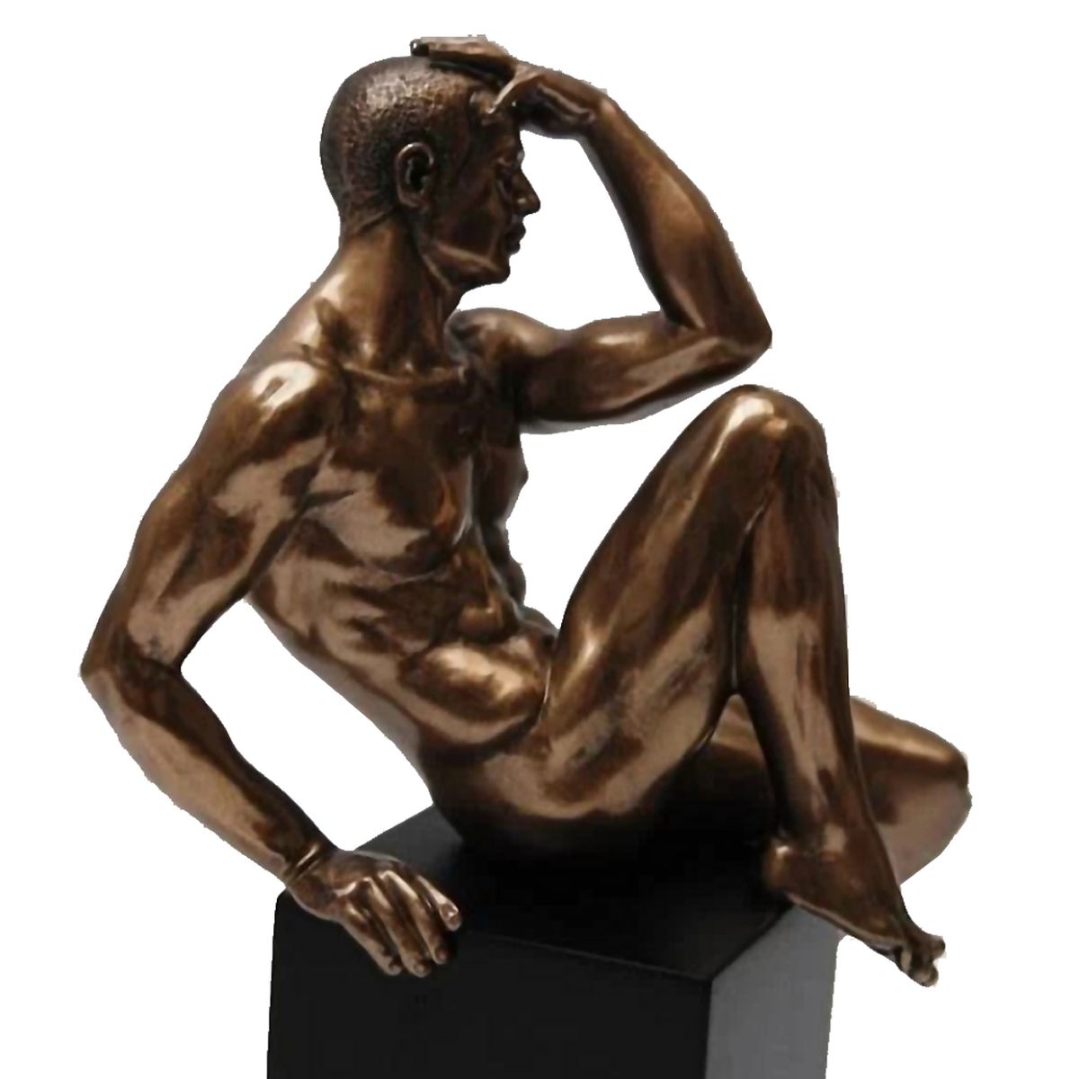 Statuette en rsine Homme nu 24 cm
