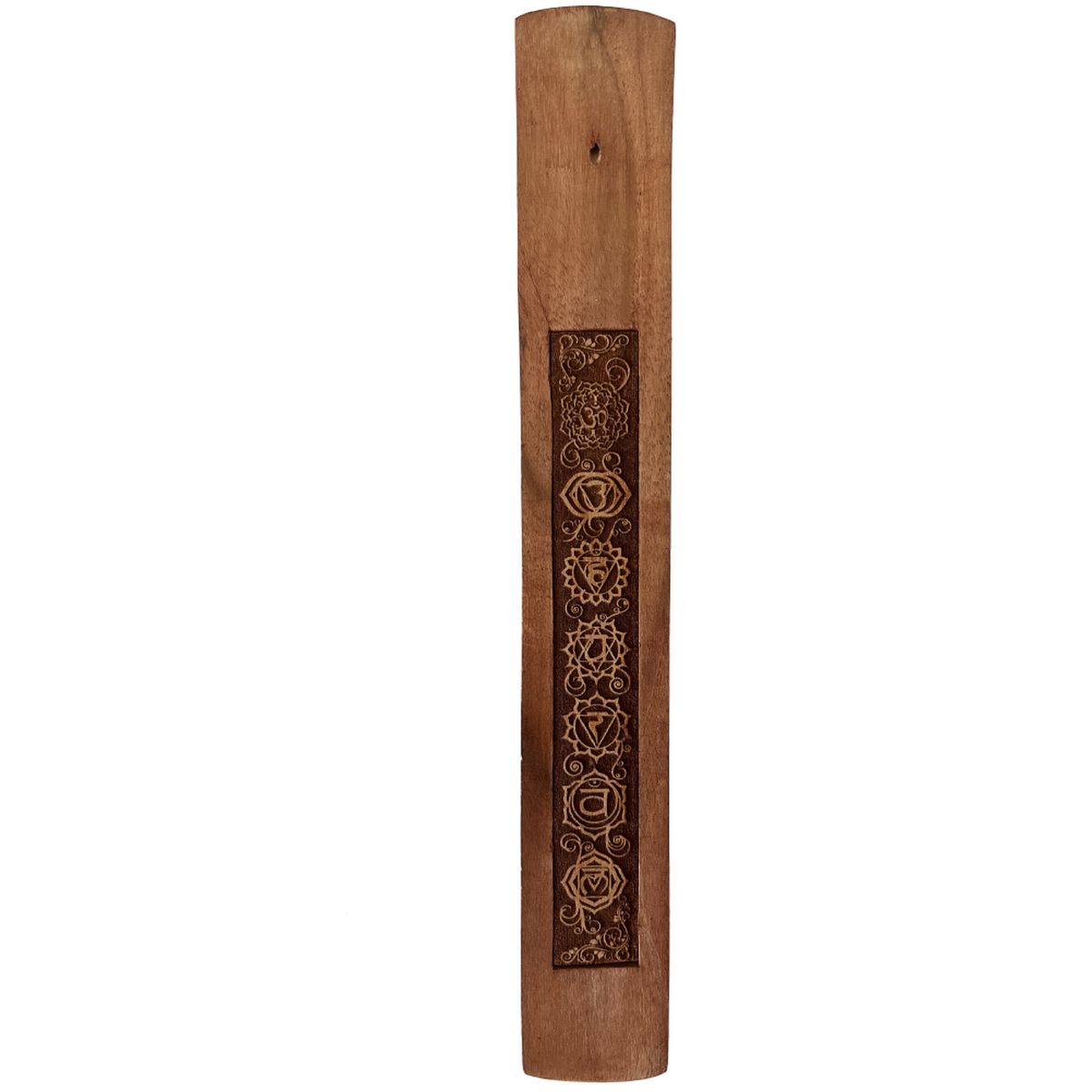 Porte bton d'encens en bois motif Chakra