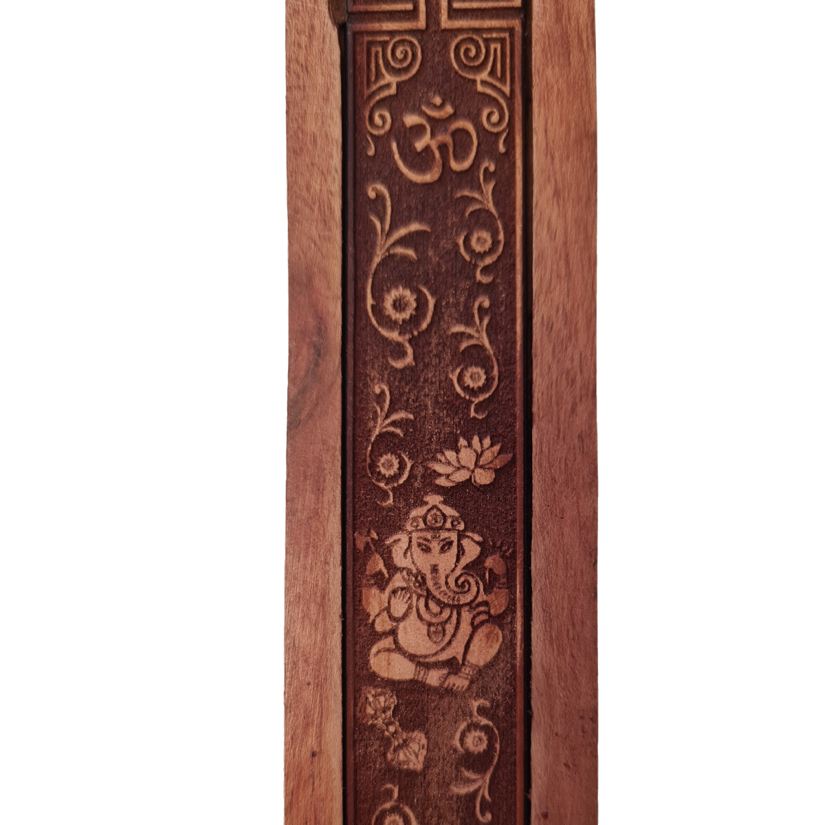 Porte bton d'encens en bois motif Ganesh