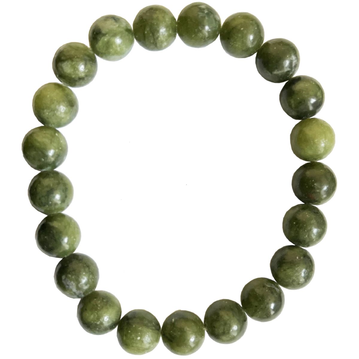 Bracelet lastique perles de Jade Xinyi