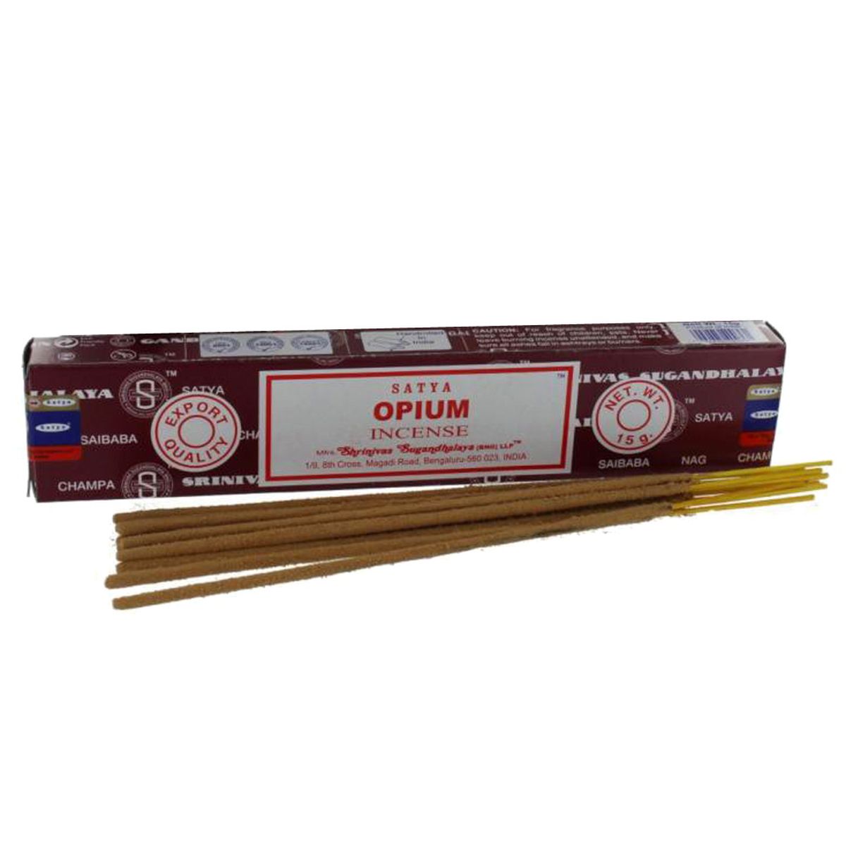 Encens Satya Opium - 12  boites de 15 grammes