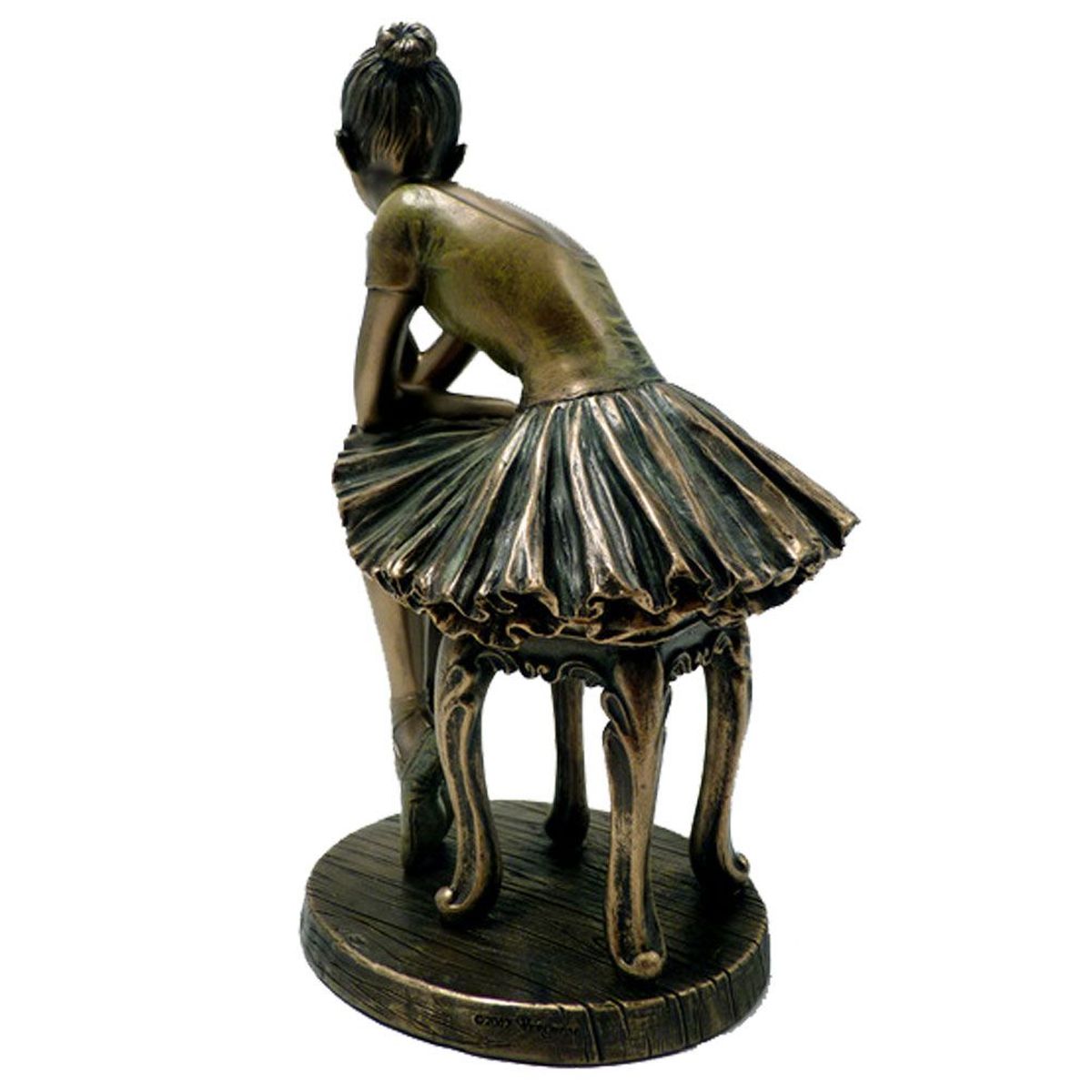 Statuette Danseuse de collection aspect bronze 19 cm
