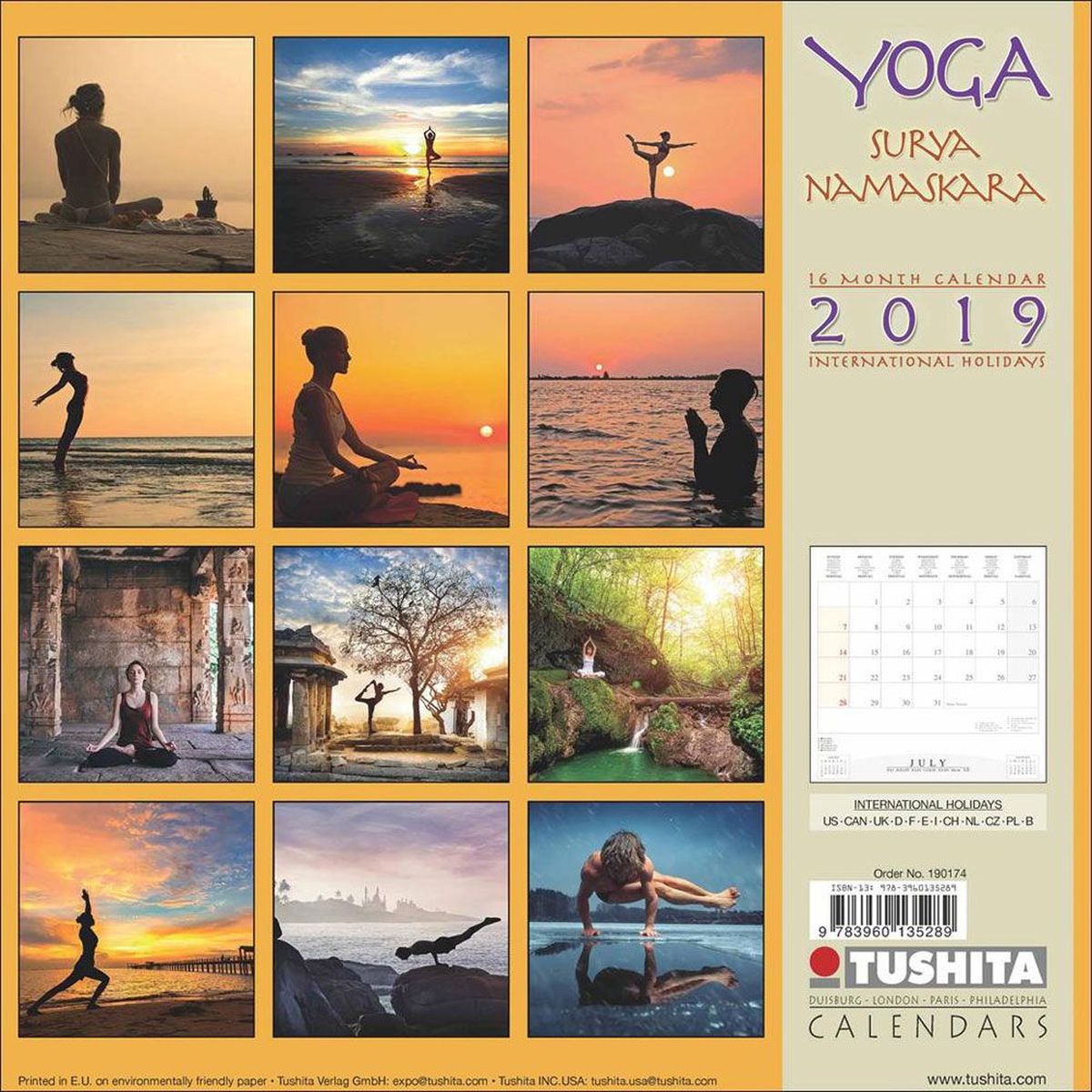 Calendrier 2019 Yoga
