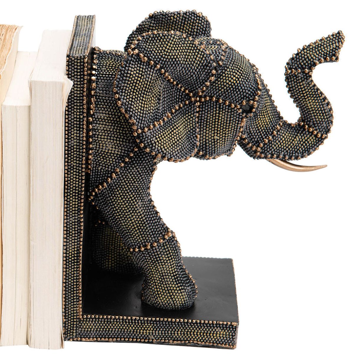 Stop-livres Elephant en rsine