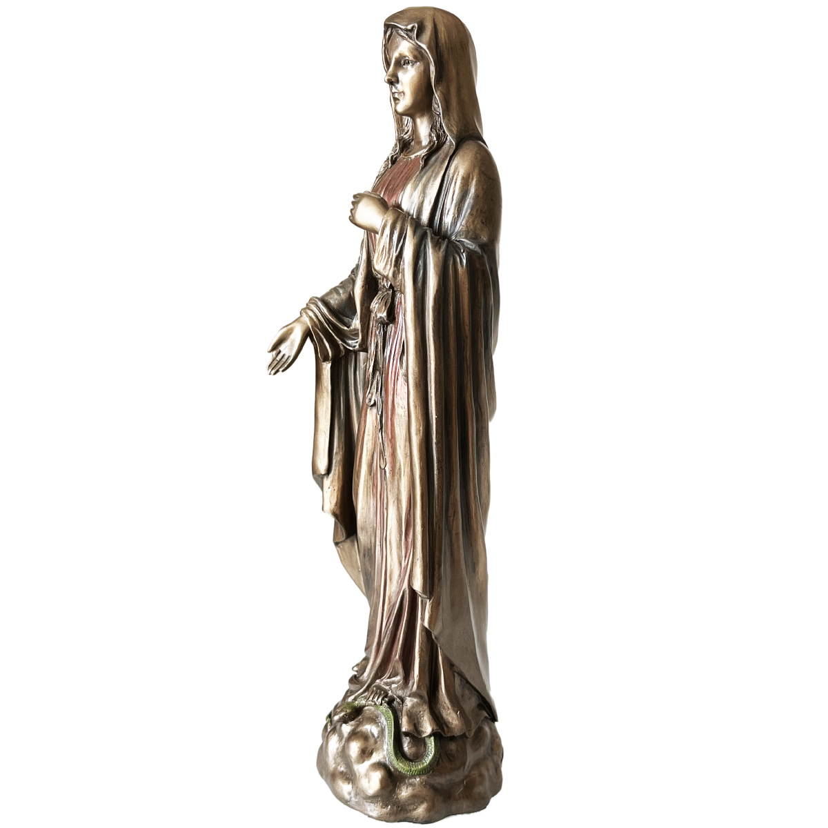 Statuette Vierge Marie de couleur bronze