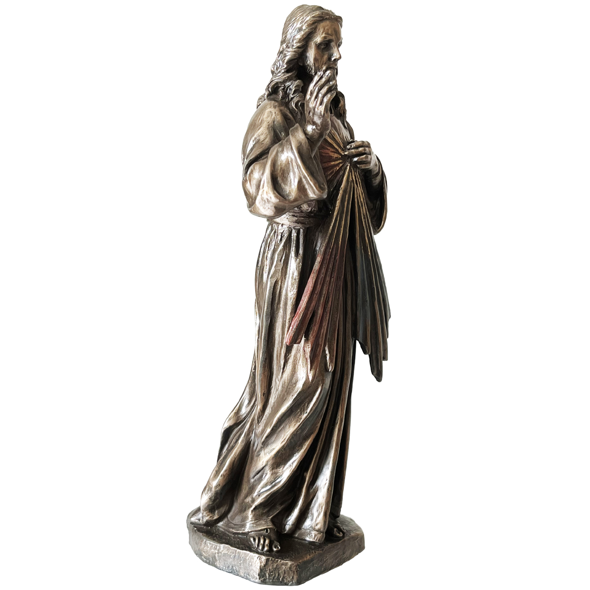 Statuette Christ Misricordieux de couleur bronze