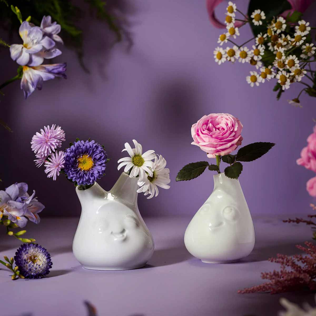 Petit vase Humeur en porcelaine Tassen - Cute