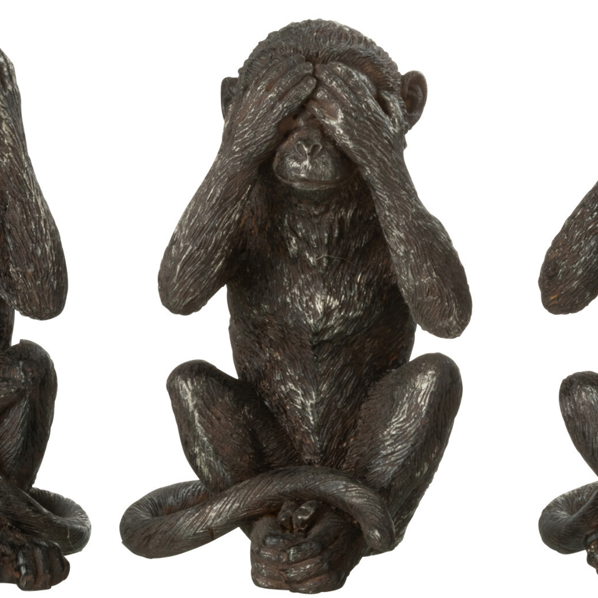 4 Statuettes les singes de la sagesse modernes