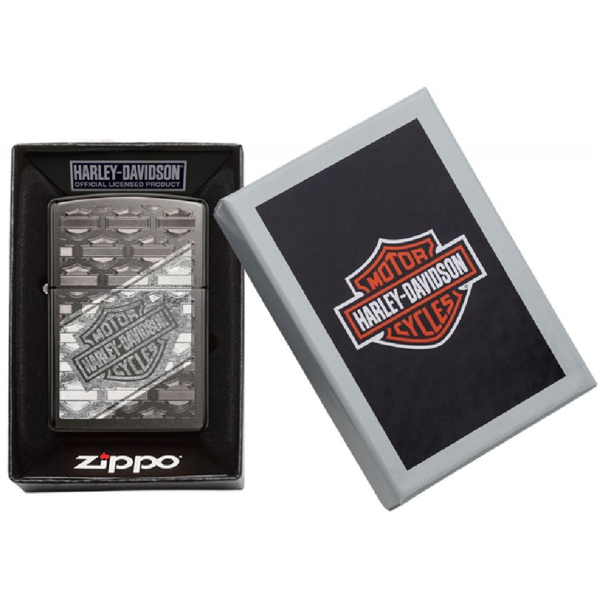 Briquet Zippo Harley Davidson Grey Dusk