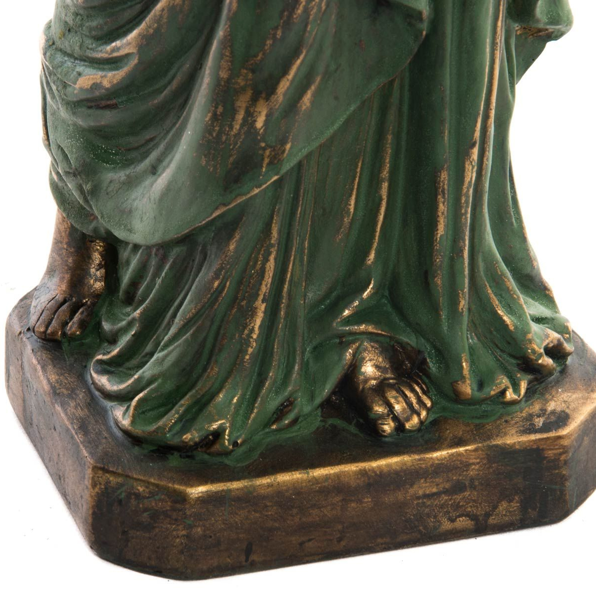 Figurine Statue de la Libert en rsine aspect bronze