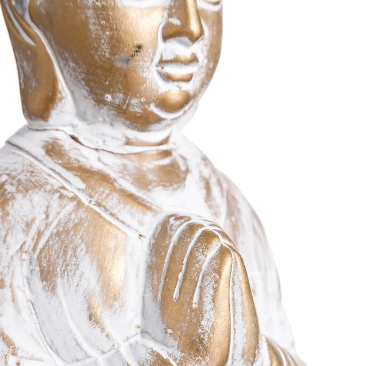 Statue Moine Bouddhiste en prire 45 cm