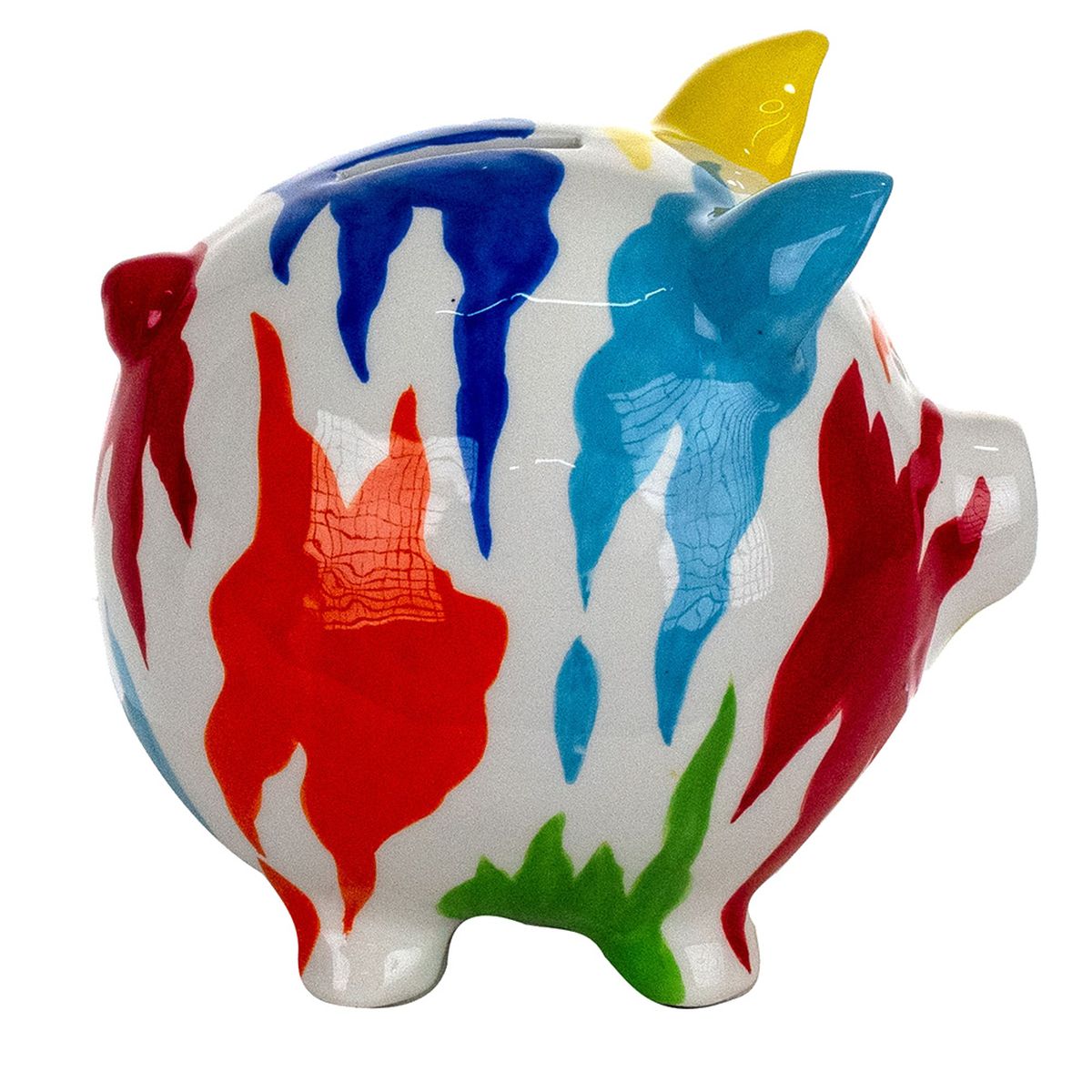 Tirelire cochon pop multicolore