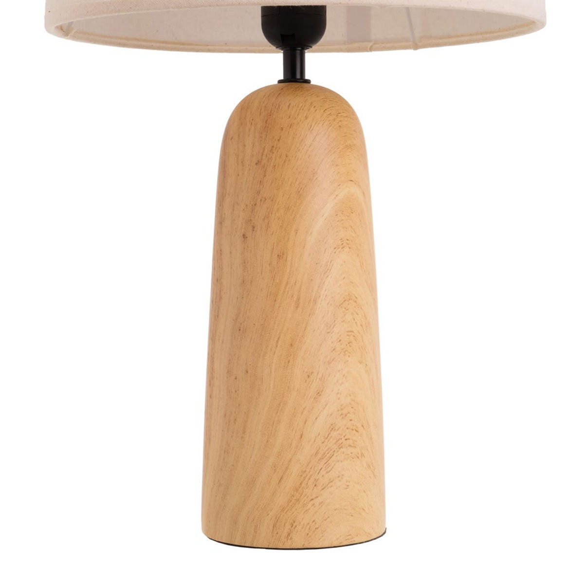Grande lampe en cramique aspect bois 49 cm