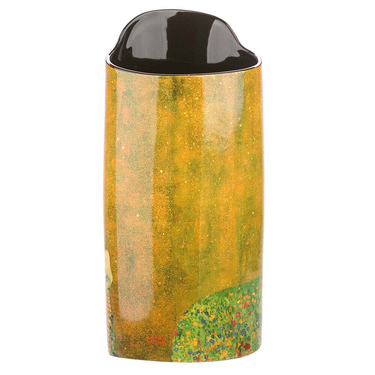 Vase en cramique silhouette - Klimt - Le Baiser 22.2 cm