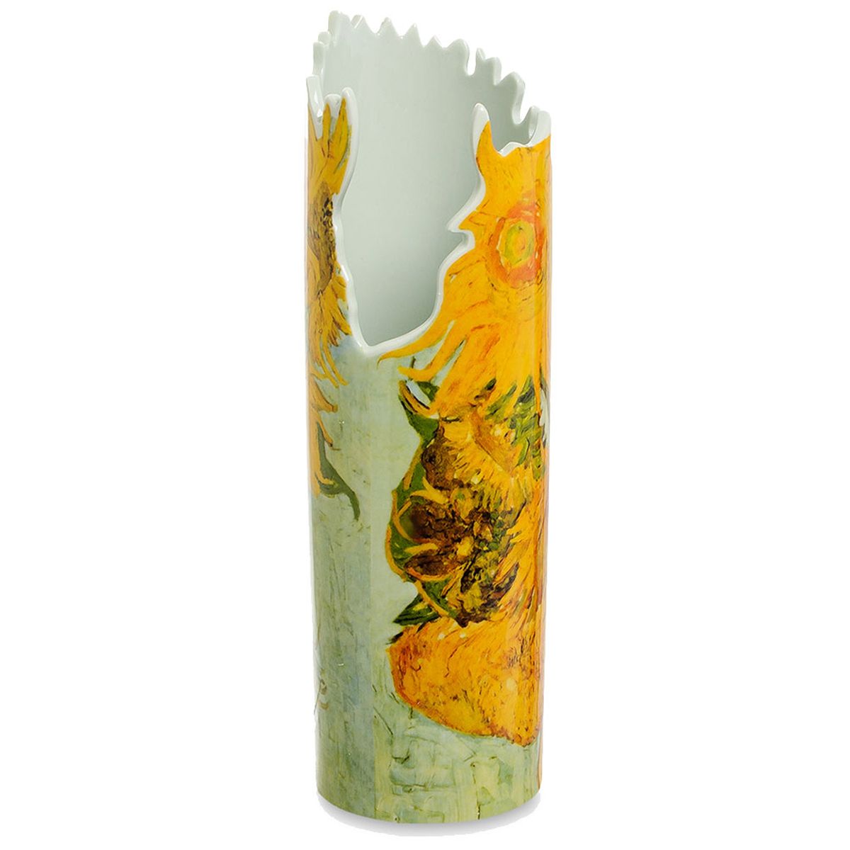 Vase en cramique silhouette Van Gogh - Tournesols