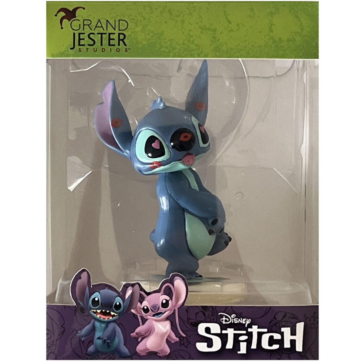 Petite statuette de collection Stitch bisous
