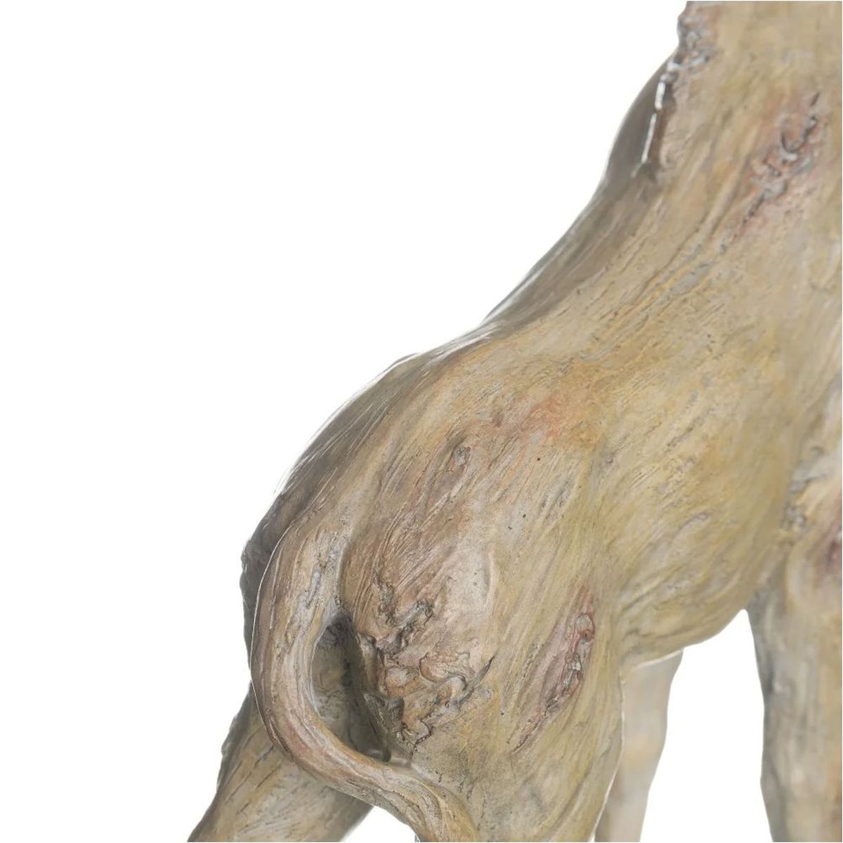 Statue girafe aspect argile 50 cm