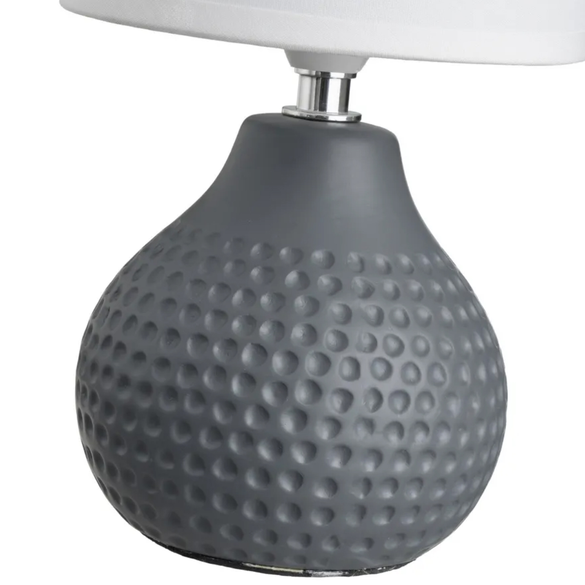 Lampe en cramique 25 cm - gris fonc