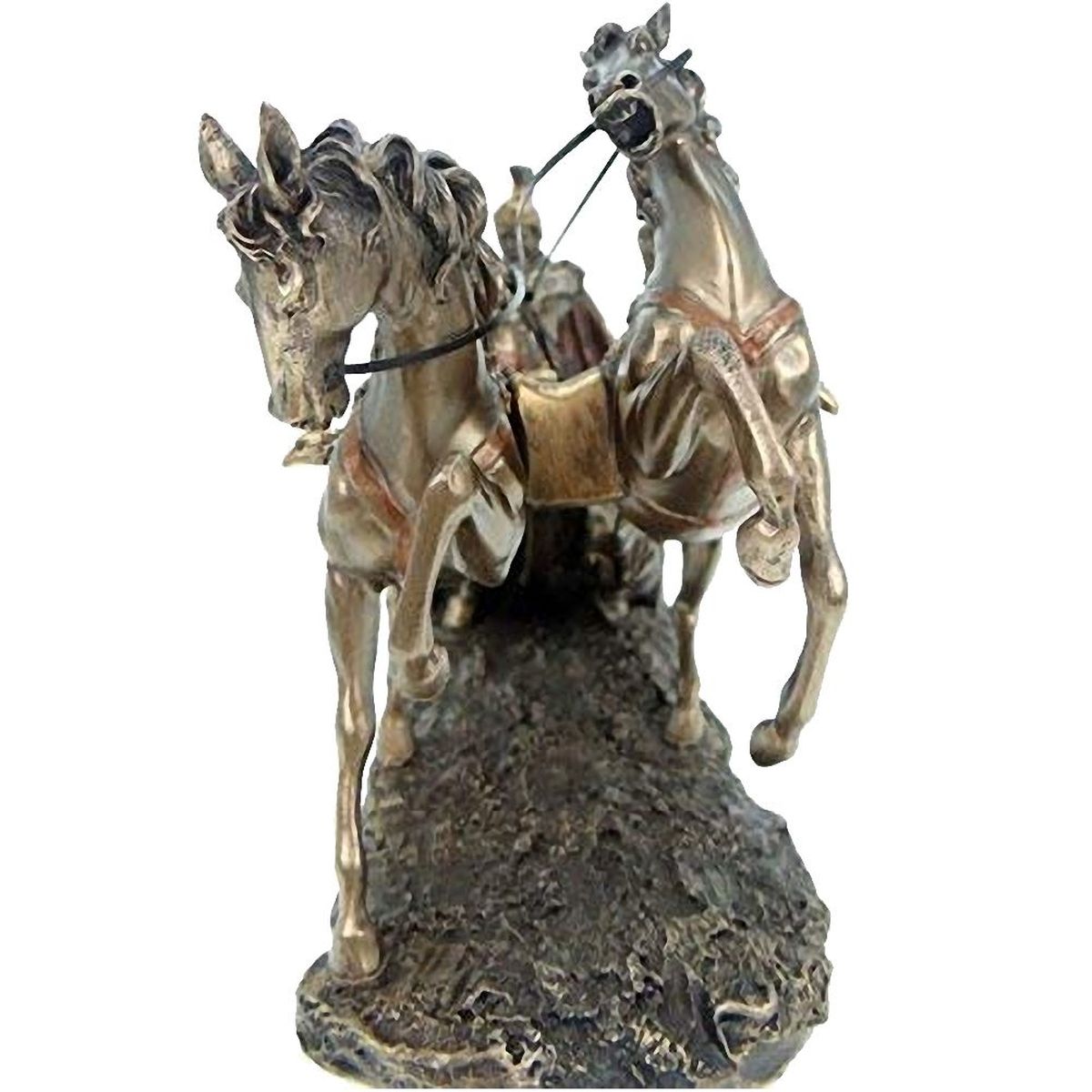 Grande Statue Char Romain de couleur bronze 60 cm