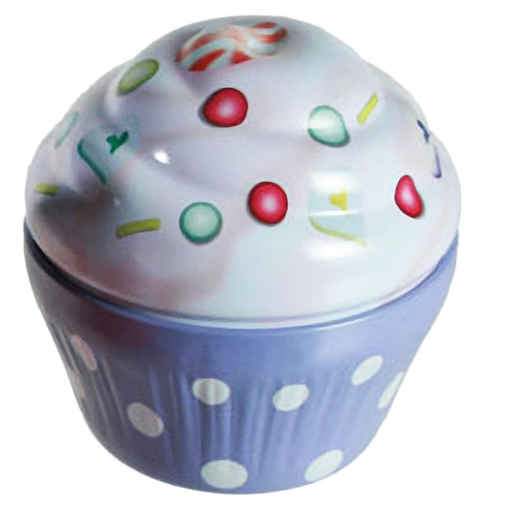 Petite boite métallique en forme de gâteau