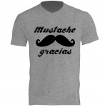 Tee shirt Homme Gris Mustache