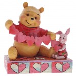 Figurine Winnie l'Ourson et Porcinet - Coeur