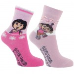 Lot de 2 paires de chaussettes Dora l'exploratrice 27-30 Lot de 2 paires de chaussettes Dora l'exploratrice 27-30